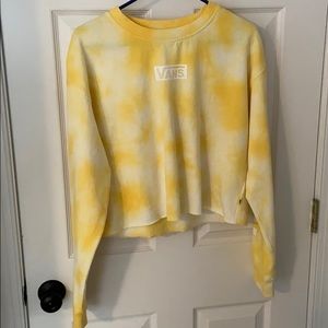 Vans Yellow Cropped Sweatshirt